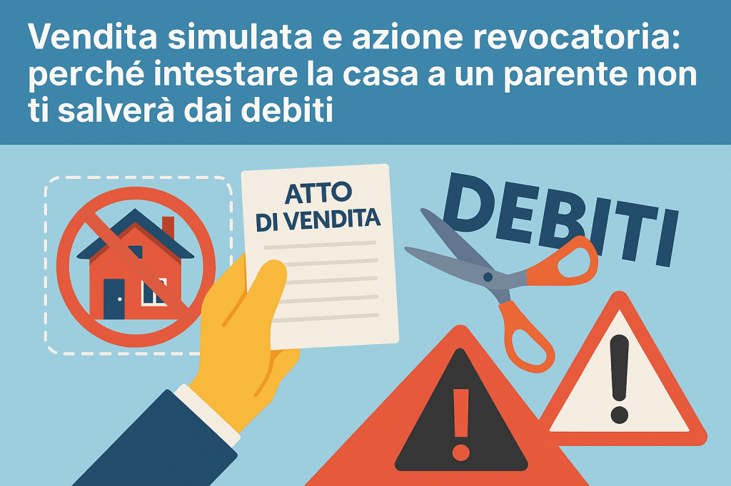 Vendita simulata e azione revocatoria: perché intestare la casa a un parente non ti salverà dai&nbsp;debiti