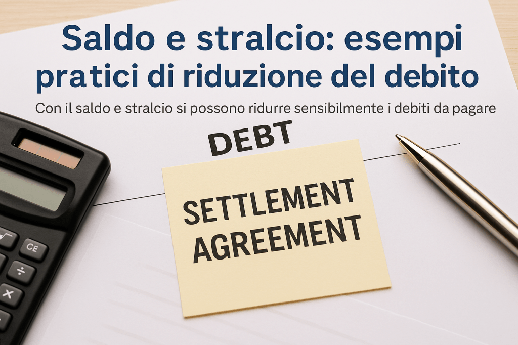 Saldo e stralcio – esempi pratici di riduzione del debito.